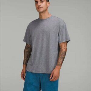 Lululemon Relaxed-Fit Training Short Sleeve T Shirt - Heathered Black